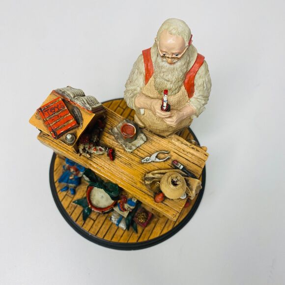 Rockwell Heirloom Santas Collection Workshop Rhodes Studios Retired 1990 5.5" - Picture 6 of 8